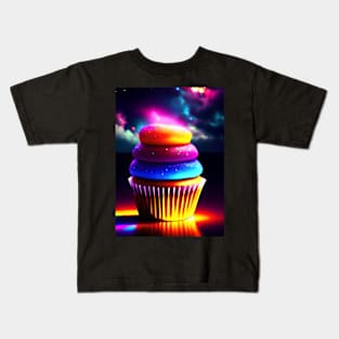 Metallic Cupcake Kids T-Shirt